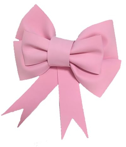Hrlace Riesen Schleifen Große Dekoschleife Eva Schwamm Schleife Hängende Riesenschleife Weihnachtsschleifen Autoschleifen DIY Dekoschleife für Hochzeit Party Dekoration Rosa 30cm