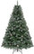YITAHOME 182cm Künstlicher Weihnachtsbaum mit Schnee & Kiefernzapfen, ca. 880 Spitzen, Naturgetreu Tannenbaum mit Klappsystem & Metallständer, Schnellaufbau für Zuhause Geschäfte, 182 x Φ105cm
