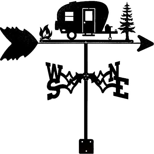 TIECHUINIUB Girouette de voiture en métal pour jardin, maisons, etc. Décoration de ferme avec girouette de voiture – Piggyback