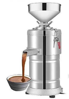 15Kg/H Burro di Arachidi Maker 1100W Elettrico Commerciale Noci Noci Roba Macinazione Mi-ller Casa Mandorle Sesamo Macchina for Spappolare, Potente ed efficiente(Round Body)