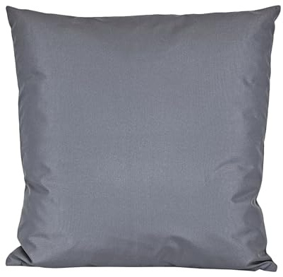 JACK 50x50cm Outdoor Lounge Kissen Dekokissen inkl. XXL-Füllung Wasserabweisend Sitzkissen Garten Stuhl Lotus Effekt, Farbe:Blaugrau