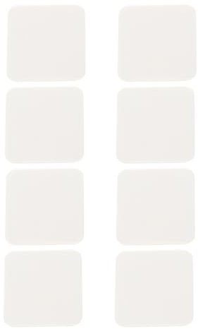 Alnicov 8 Cintas Antideslizantes para alfombras, tapetes, felpudos, Cinta Adhesiva para Uso doméstico, Almohadillas de fijación cuadradas sin Rastro.