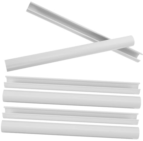 STOBOK 6 Stück-Pack Kühlermanschette PVC 20X1,5X1,5cm Weiß Dekorative Abdeckung für Heizungsrohre Wasserleitungen Wärmeisolierung