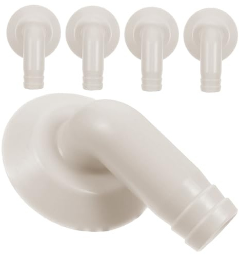 NUOBESTY 5pcs Elbow Fitting for Air Conditioner Drain Hose Connector Joint for Outdoor Unit Durable Ac Unit Adapter for Leak Water Drainage Replacement Hose Connector for External Air