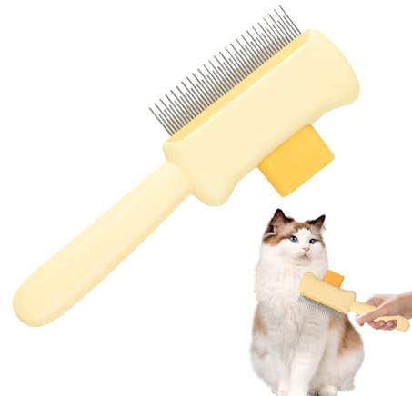 Kattkam för fällning Ergonomiskt grepp skonsam fällborste liten och medium | Fällningsmassagekam För Valpar Pälsborttagning, pälsvård, hund, katt, kattungar, valpar, kaniner