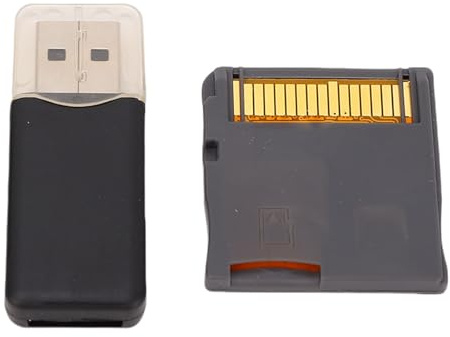 POENVFPO Carte Mémoire Flash de Jeu Vidéo à Puce ASIC, Prise en Charge 128G, Utilisation Rapide, Format Fat32, pour Console de Jeu 2DS 3DS, Compatible avec Le Noyau YS (Silver)