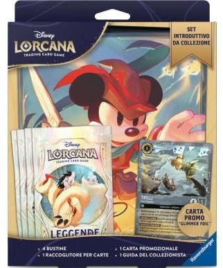 Ravensburger - Disney Lorcana Collection Starter Set 9: Mickey Mouse | Giochi Da Tavolo Adulti 14 Anni | Giochi Di Carte Lingua Italiana | Gioco Da Tavolo Adulti Lorcana Disney | Carte Da Gioco