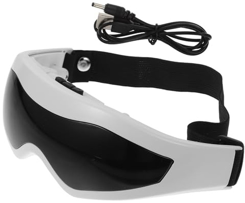 TEHAUX Masajeador de Ojos Eléctrico USB para Aliviar la Fatiga Ocular Masajeador de Ojos Recargable Portátil Máscara para Cuidado Aliviar Estrés