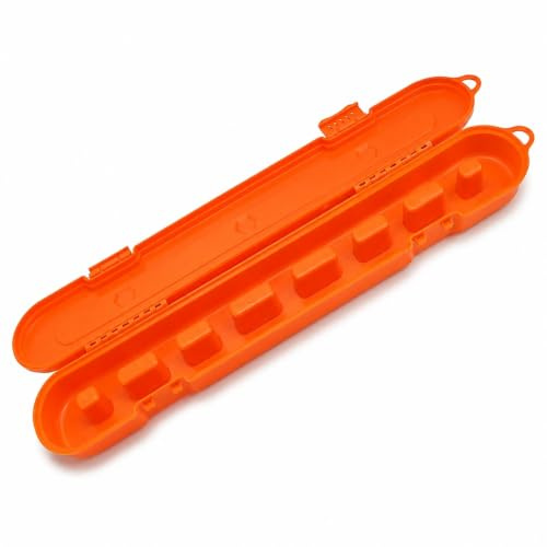 Elprico Custodia per Catena per Motosega, Custodia Universale Portatile per Portacatena per Tutte le Catene con Lame Fino a 20 Pollici, per Trasporto di Catena per Elettrica di (ORANGE)