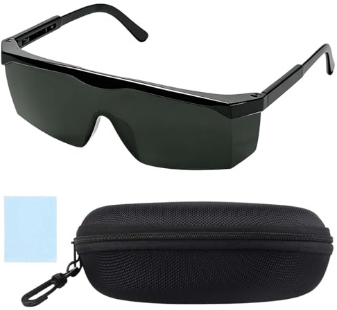 Laser Safety Glasses 190–540nm IPL Eye Protection, Laser Hair Removal Glasses for UV Protection Tanning Goggles Cosmetology Eye Protection, Pulsed Light Hair Remover, Against Light Impulses Safety