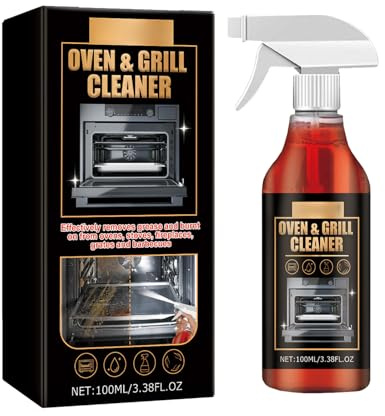 Detergente per Forno,Sgrassatore per Griglie,Pulitore e Sgrassatore extra forte Per Fornos,Pulizia di Forno e Grill,Pulitore Superfici Multiuso per Forni,Piano Cottura e Grill