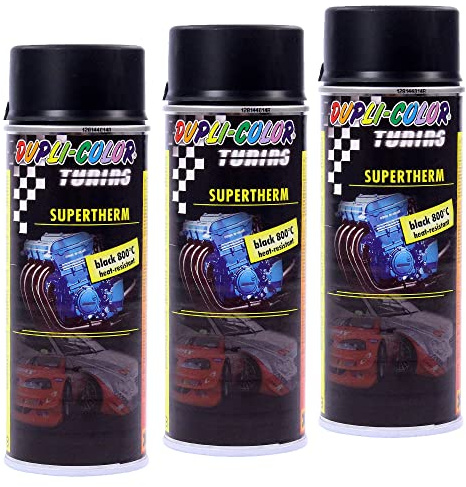 DUPLI COLOR 3x 400ml Supertherm black 800°C