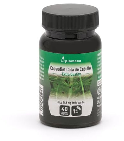 PLAMECA Capsudiet Cola de Caballo, remineralizante, Máxima Concentración, 40 Cápsulas Vegetales