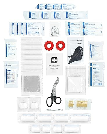 ÖNORM Z1020 Erste-Hilfe-Koffer Nachfüllset - Füllung für Verbandskasten - Verbandkastenfüllung inkl. Erste-Hilfe-Anleitung (Typ 2)