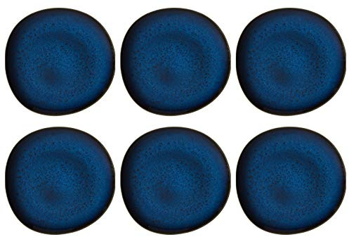 Villeroy & Boch LAVE BLEU Speiseteller Ø 27cm 6er Set blau Steingut