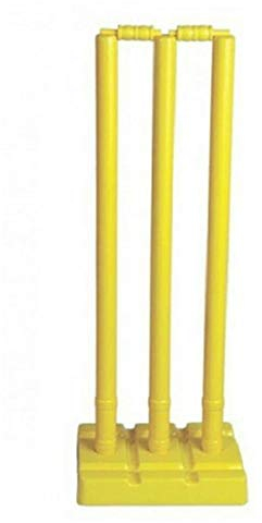 Kalindri Sports Cricket-Stump-Set (3 PVC-Stümpfe mit Bügel und Ständer)