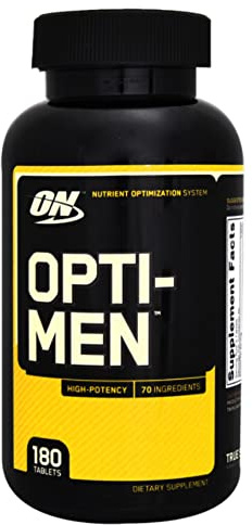 Optimum Nutrition Opti-Men 180 capsule, integratore multivitamine e minerali per Uomo