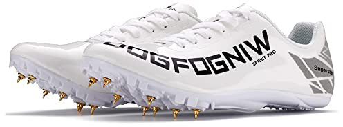Adoff Unisex Spiked Sprint Leichtathletik-Laufschuhe rutschfeste Turnschuhe Sprint-Spikes Gittergewebe Sommer Atmungsaktiv und bequem