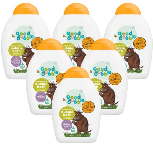 Good Bubble Gruffalo Bubble Bath Multipack (6 x 400ml) – No Tears Baby Wash for Sensitive Skin - Sulphate-Free Gentle Bubble Bath for Toddlers