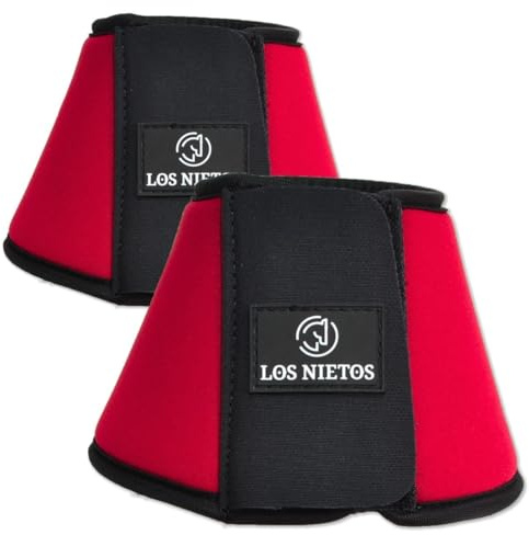 Campanas Softopren Los Nietos Dressage | Talla M | Color Rojo | Equipamiento para el caballo | Producto de Guarnicionería | Tradición artesana | Los Nietos