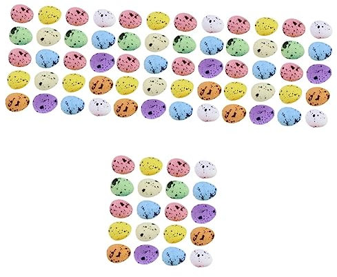 ibasenice 800pcs Happy Easter Decorations Bulk Miniature Eggs for Diy Craft Egg Decor Lightweight and Reusable