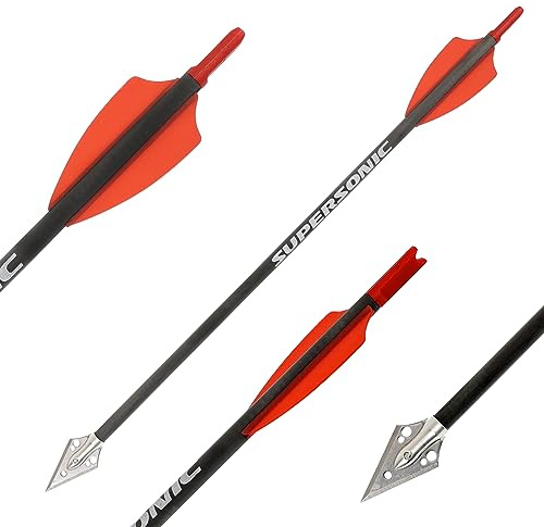 10x Carbonbolzen X-Bow FMA Supersonic Tactical Armbrustpfeile für Armbrust | Pistolenarmbrust Jagd