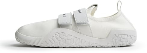 Zapatos de levantamiento de tierra - Zapatos de levantamiento de pesas - Calzado Deadlift, Squat, Fitness, Cross-Trainer Descalzo - Permitido en competición, blanco, 37 EU