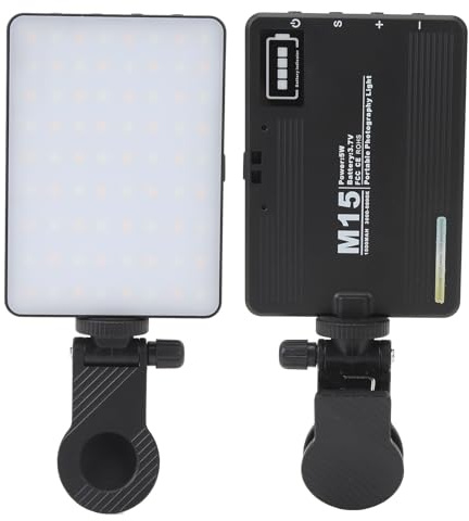 Topiky Wiederaufladbares Videokonferenz Beleuchtungsset, Clip On Licht für Laptop, Weiches Licht für Videokonferenzen, 3000 K Bis 9900 K Clip Fülllicht für Webcam Beleuchtung, Remote