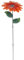 SUPVOX 2 PièCes Piquets De Jardin Tournesol en MéTal - DéCoration De Jardin en Fer Forgé, Ornement Floral pour Pelouse, Cour, Terrasse, Mariage, FêTe, NoëL