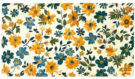 Vintage Little Florals Premium Anti-Rutsch-Badewanneneinlage Bodenmatte, schnell trocknend, extra lang und sicher für Erwachsene, Frauen, leicht zu reinigen und maschinenwaschbar