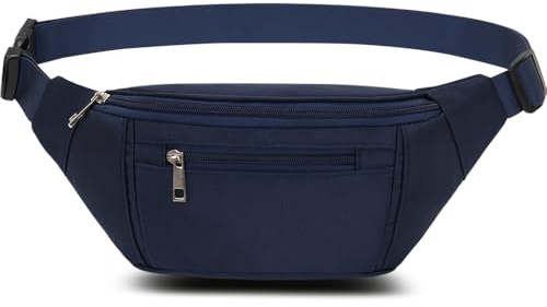 Bauchtasche Gürteltasche Hüfttasche Sport Wasserdicht Gürteltasche Damen Herren Sport Tasche Outdoor Reisen Wandern Laufen Joggen Hundetraining (Blau)