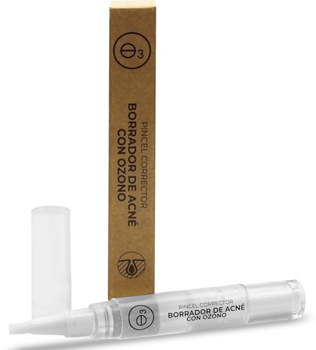OZONO D'OR - Pincel Borrador de Acne con Ozono - Elimina Acné, Picor e Inflamación - Hidrata y Regenera - Eficacia Inmediata, Sin Cicatrices, 100% Natural y BIO - Apto Pieles Sensibles | 4 ml