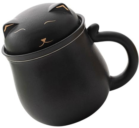 SHOWERORO Taza De Té Con Filtro Cerámica Ideal Para Infusiones Con Separador De Té y Agua