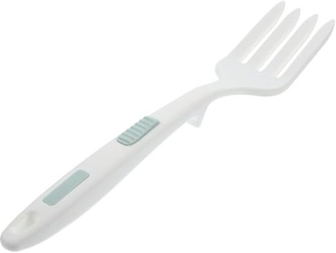 Cabilock Silicone Cooking Fork Flexible for Noodles and Pasta Dishwasher Safe Ergonomic Handle for Easy Handling Heat-Resistant Kitchen Tool