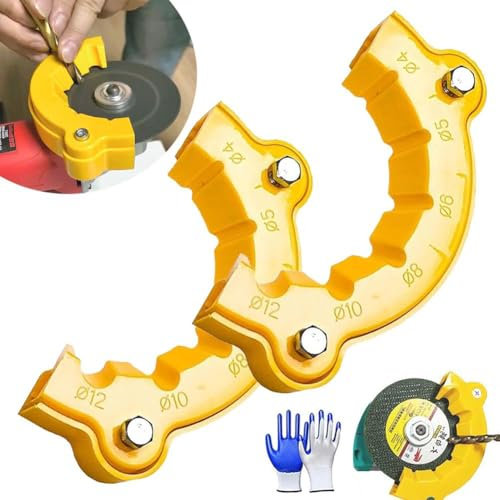 2025 New Drill Bit Sharpener, Bohrerschärfer Für Alle Bits,Mehrzweck-Bohrer-Schleifmaschine,Bohrmaschine Elektrische Bohrer-Schleifmaschine Winkelschleifer Metall-Bohrer Für Alte Bohrer (2 Stück)