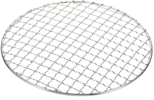 sourcing map Grille de refroidissement ronde en acier inoxydable de 20,1 cm pour barbecue - Passe au four et au lave-vaisselle - Argenté
