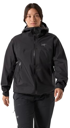 Arc'teryx Beta - Giacca da donna in Gore-Tex ePE, massima versatilità, impermeabile, per escursionismo, pioggia, nero, taglia L