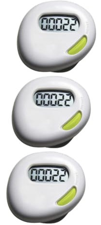 BESTonZON 3 Piezas Podómetro Corazón Precisión Herramienta de Información Fitness Gadget Deportivo Compacto para Caminatas y Ejercicio