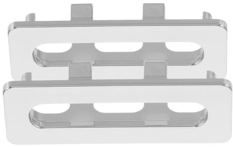 Angoily Lot De 2 Couvercles De Trop-Plein Rectangulaires en Plastique 2.17X0.75X0.71 Pouces pour Lavabo Cuisine Et Salle De Bain Anneaux De Garniture Anti-Débordement Faciles À Installer