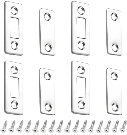 4 cierres magnéticos, imanes finos, imanes para armarios, cierre magnético autoadhesivo, imanes para puertas, cajones, cierrapuertas de muebles, para puertas de armarios, puertas de muebles.