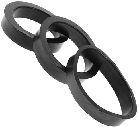 LIFKOME Adaptadores de Goma Mejora la Eficiencia y Rendimiento del Motor Juego de 3 Anillos para Filtros de Aire Cónicos de 76mm en Coches