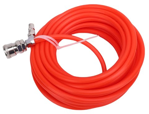 UPALDHOU Tuyau de Compresseur d'air Souple et Déformation, Sortie de Pression Régulière, Remplacement Facile, adapté à Divers Scénarios de Travail avec Connecteur Rapide pour le Tuyau d'air (10 m