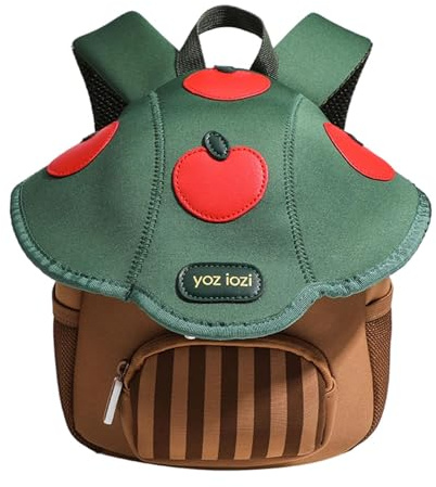 MotiveTech Pilz Rucksack Kindergartentasche Schulranzen Kinderrucksack Büchertasche Als Modisches Accessoire Aus Bequemem Stoff für Reisen Und Als Geschenk für K, Grün
