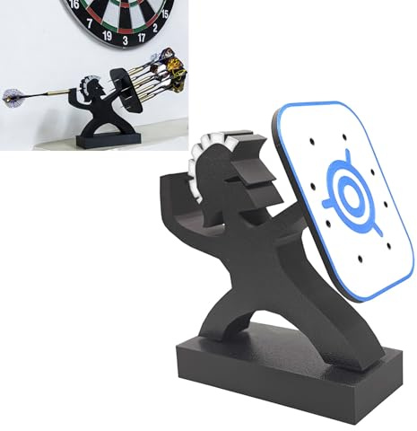 Jumyee Spartan Warrior Dart Holder Stand For 9 Darts Display Station Storage Desktop Rack for Desk, Bar, Game Room Dart Accessories Men Gifts