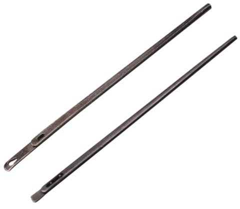 Beaupretty Set 2 Aghi da Cucito per Pelle in Acciaio, Ago per Allacciatura e Cordini in Cuoio, Utensili Artigianali per Lavorazione Pelle Versatile Foro Singolo e Doppio, per Cucito Manuale