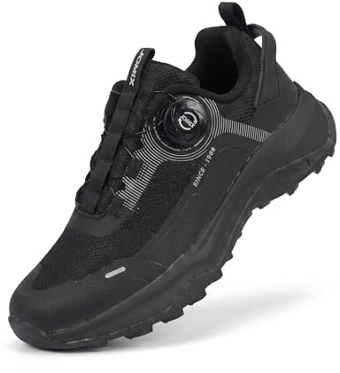 CLEIKES Scarpe da Trekking Donna Scarpe da Montagna Antiscivolo Sneakers Outdoor per Sentieri e Viaggi (Nero, 38 EU, WOS260318-1)