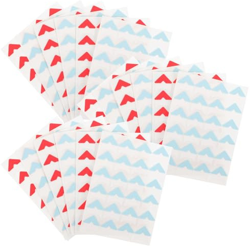 Milisten 480 Selbstklebende Fotoecken aus Papier in Rot und Blau Robuste Fotoecken zum Scrapbooking für Selbstgemacht Bastelprojekte für Fotoalben und Erinnerungsbücher
