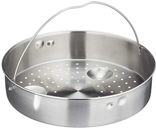 Silit Sicomatic Schnellkochtopf Dampfgarer Einsatz, Edelstahl Dünsteinsatz 5,5 cm, gelocht, für Schnellkochtöpfe 3,0-8,5l, spülmaschinengeeignet