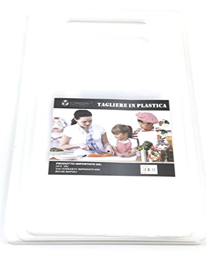 DFH CASA Tagliere in PLASTICA Dura 41X28X0,7 CM