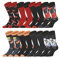 FREEGUN Chaussette Homme Naruto Shippuden, Chaussettes Homme Sasuke, Itachi et Naruto (Lot de 8), Noir, Rouge, Orange, Gris, Taille 39/42